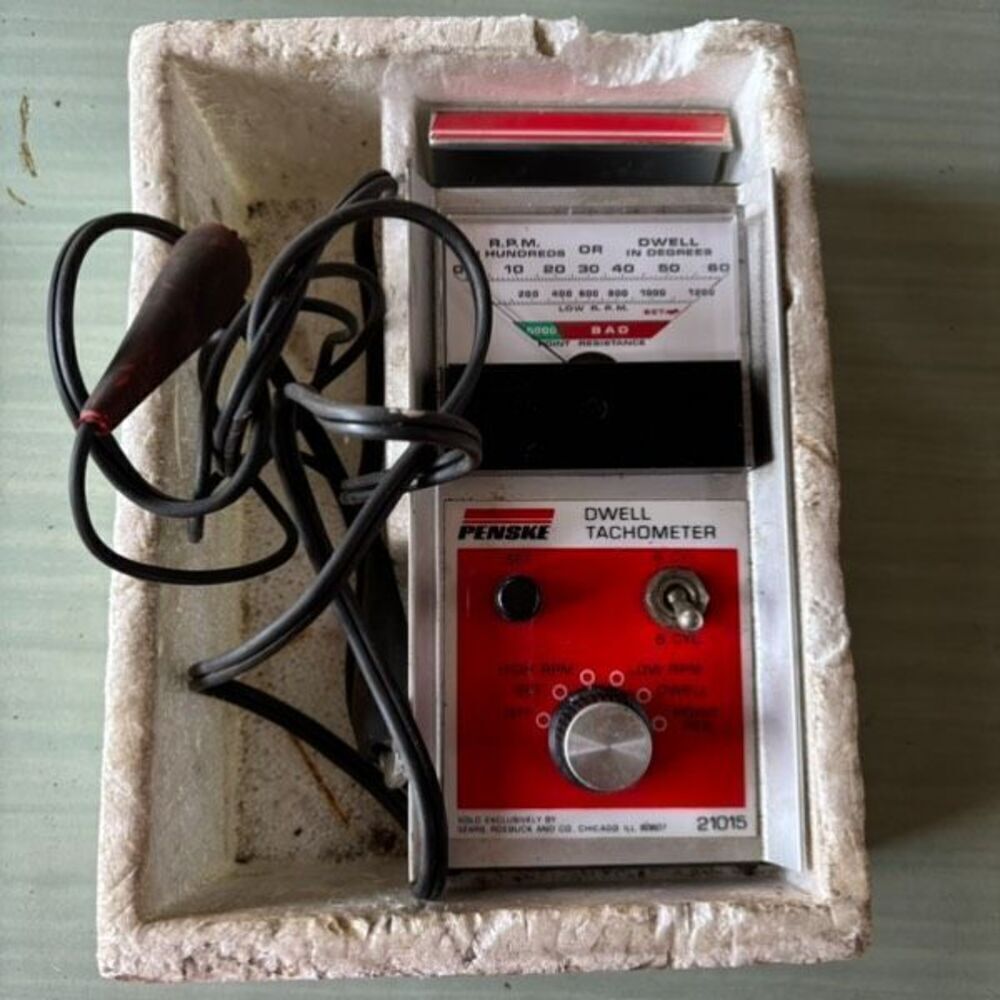 Sears Roebuck Penske Dwell Tachometer 21015 *Not Tested-Read*